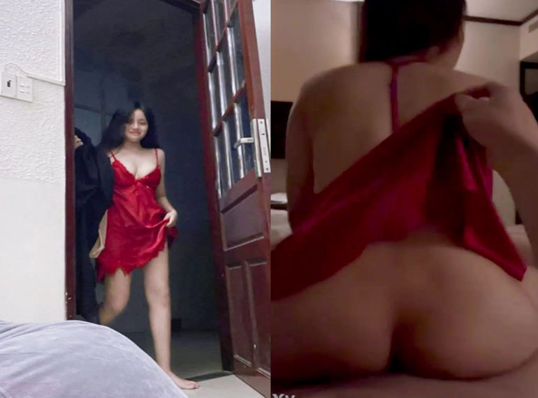Lộ Clip Hot 18+ Bà Chị Họ Mặc Váy Đỏ Vác Bím Qua Đụ