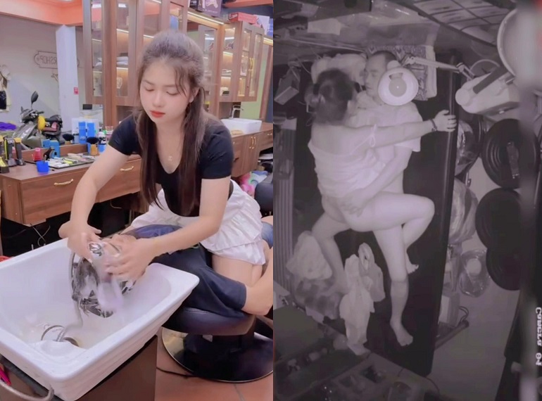 Lộ Clip Hot 18+ Thanh Niên Chịch Luôn Bà Chủ Ở Tiệm Gội Đầu